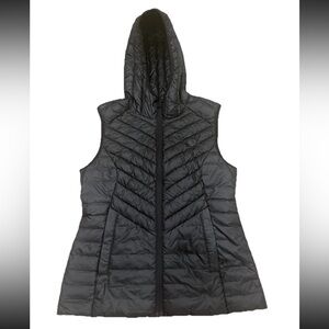 Pajar Canada Women's Black Colette Hooded Puffer Vest Size Med Read Discription
